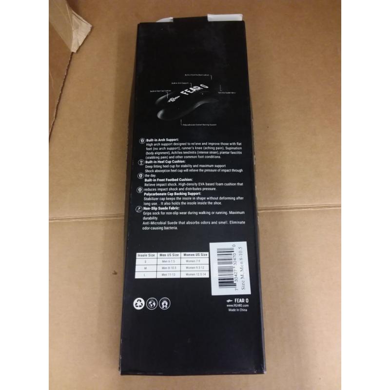 Support Work Insoles -Heavy Duty Firm High Arch