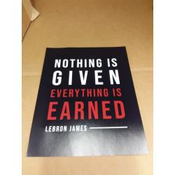 Lebron James Inspirational Quote Wall Art