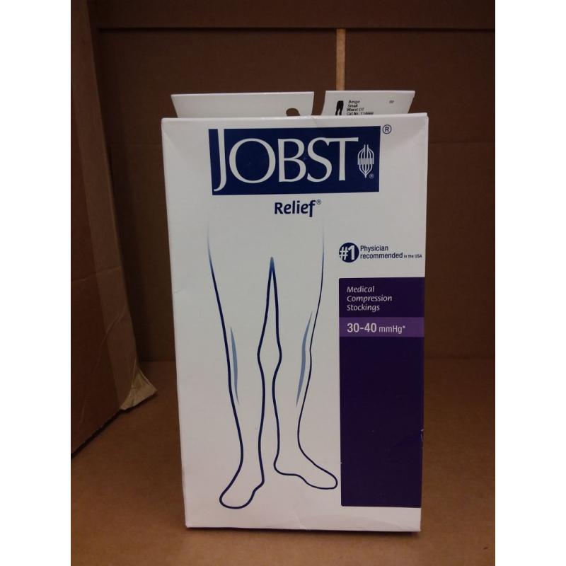 JOBST Relief Waist High Open Toe Compression Stockings