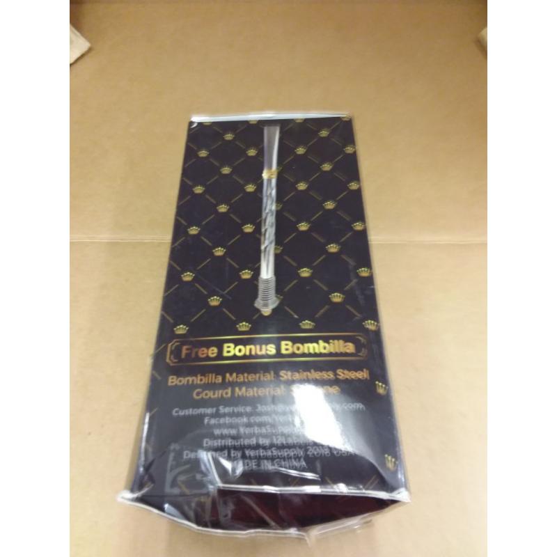 Yerba Mate Silicone Gourd and Bombilla Combo (Cool Gray)