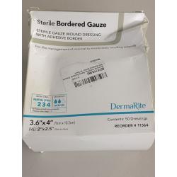 Dermarite Industries Sterile Bordered Gauze Dressing