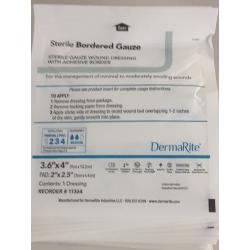 Dermarite Industries Sterile Bordered Gauze Dressing