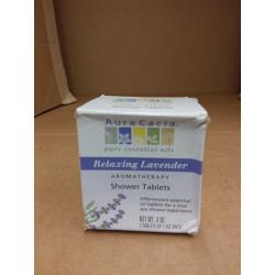 Aura Cacia Pure Essential Oils Relaxing Lavender Shower Tablets