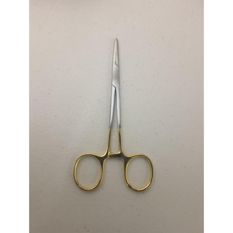 O.R Grade Mosquito HEMOSTAT Locking Surgical FORCEP 5 Straight with Gold Handle