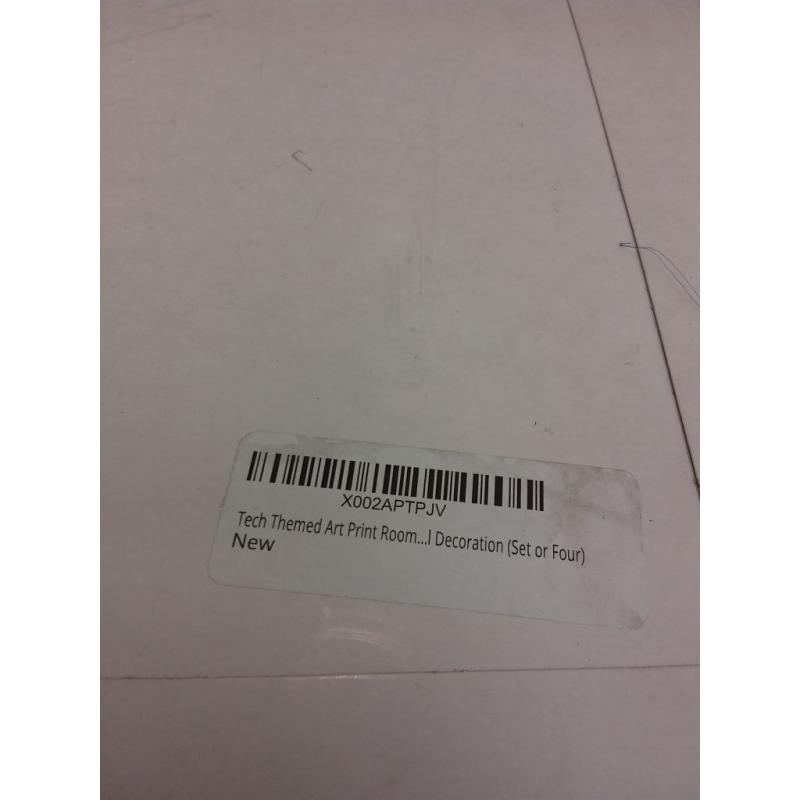 Tech Themed Art Print Room Wall Decoration (Set or Four)