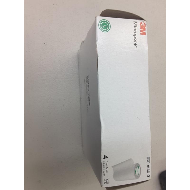 Micropore Surgical Tape White 3 Inches X 10 Yards - 4 Rolls