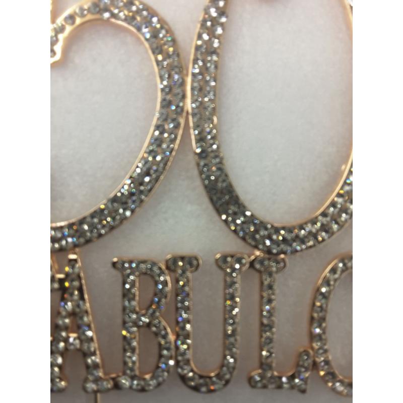 50 Cake Topper - Premium Rose Gold Metal