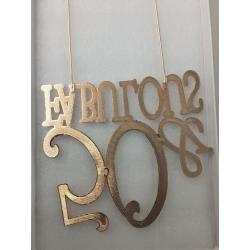 50 Cake Topper - Premium Rose Gold Metal