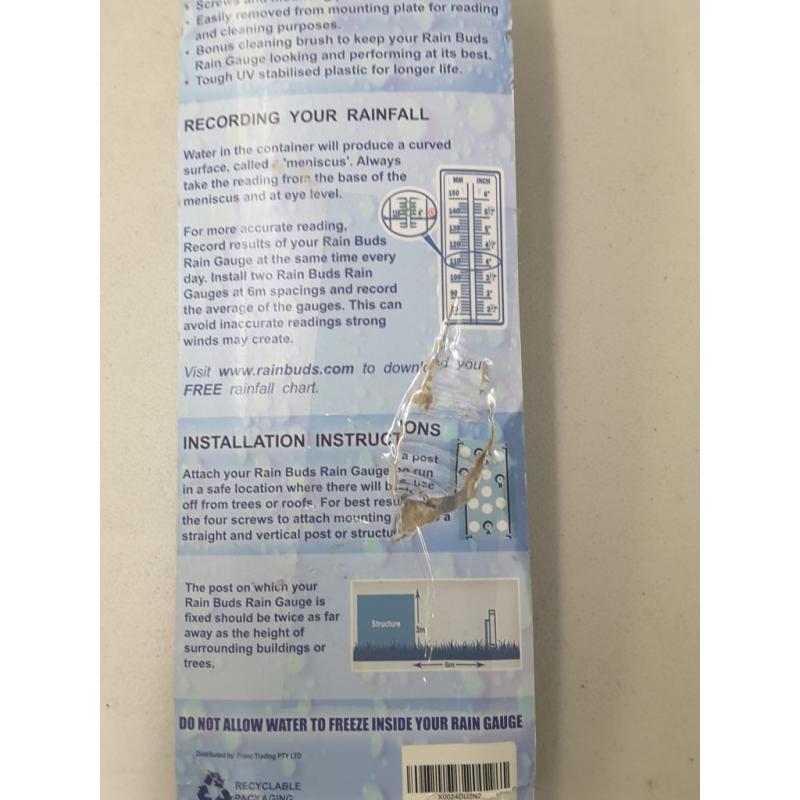 RAIN Gauge 6'', 150ml with Cleaning Brush