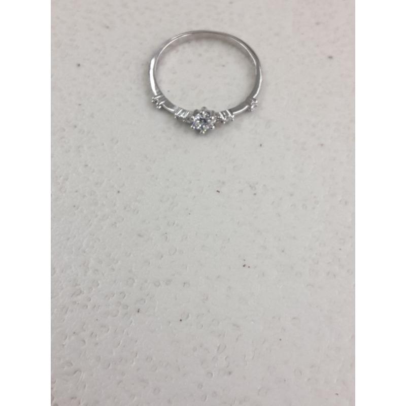 JESMING 7 Tiny Diamond Pieces of Exquisite Ring Stacking Rings