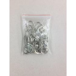50 Pack ABS Key Tags with Ring, Numbered ID Tags