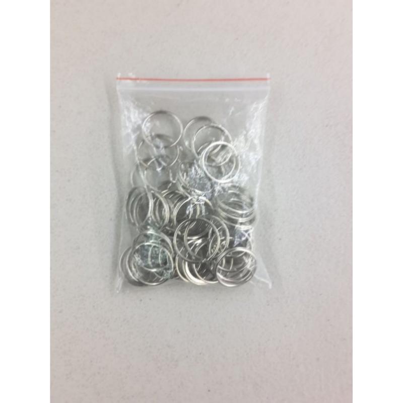 50 Pack ABS Key Tags with Ring, Numbered ID Tags
