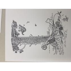 Winnie the Pooh Black and White Nursery Art