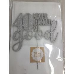 40th Birthday Cake Topper