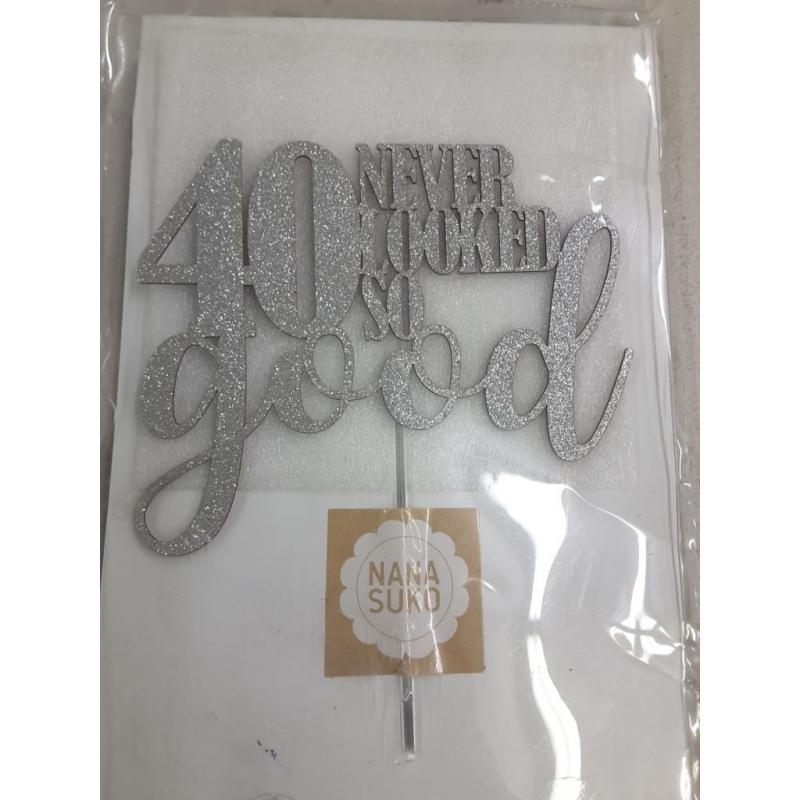 40th Birthday Cake Topper