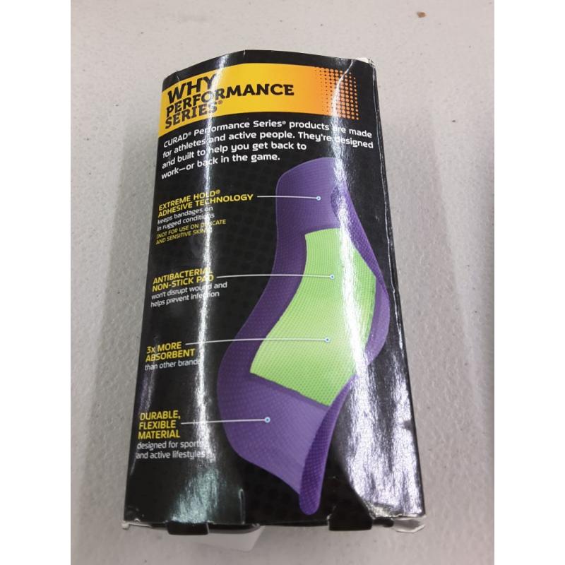 Curad Performance Series Extreme Hold Anti Bacterial Bandage