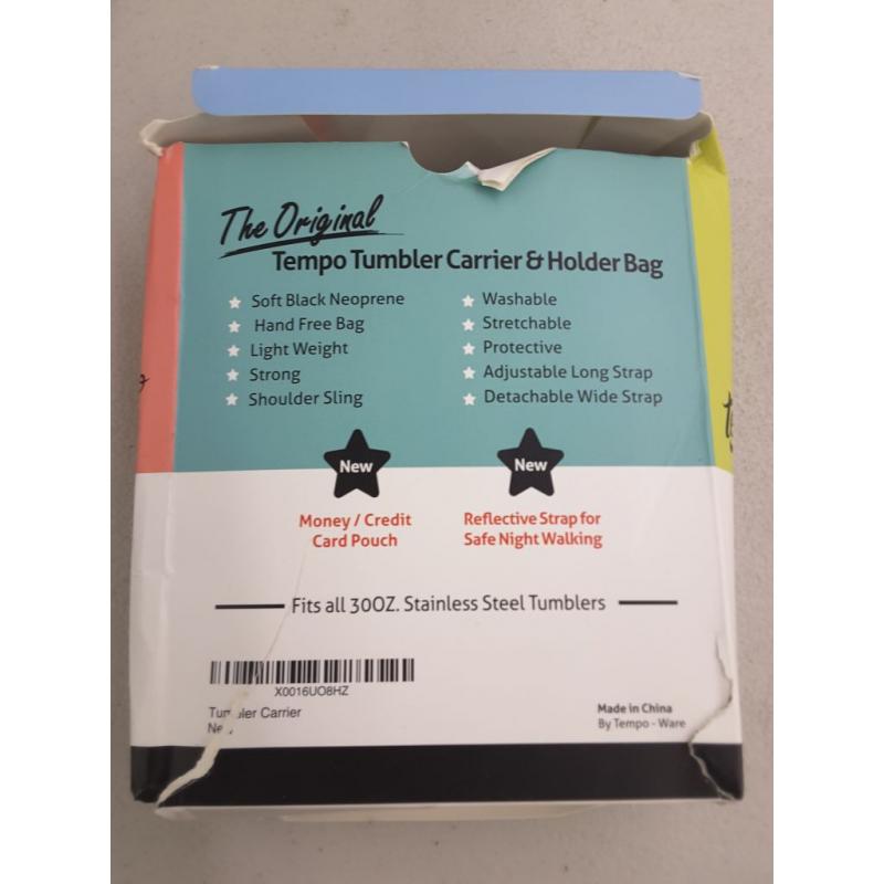 The Original Tempo Tumbler Carrier and Holder Bag