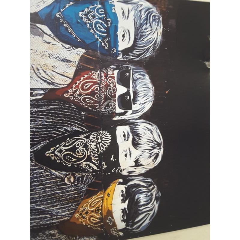 Beatles Graffiti Wall Art
