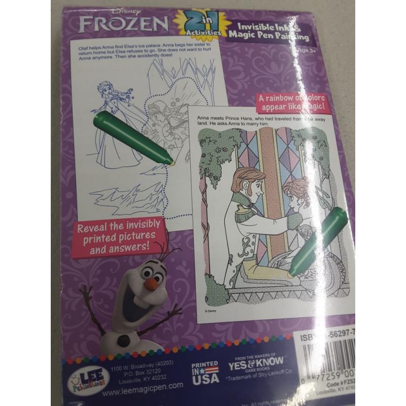 Frozen Sisters Forever Invisible Ink and Magic Pen
