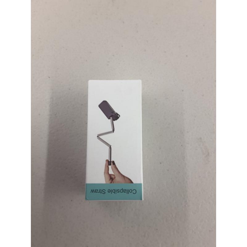 Live Green Reusable Stainless Steel Straws With Aluminum Case