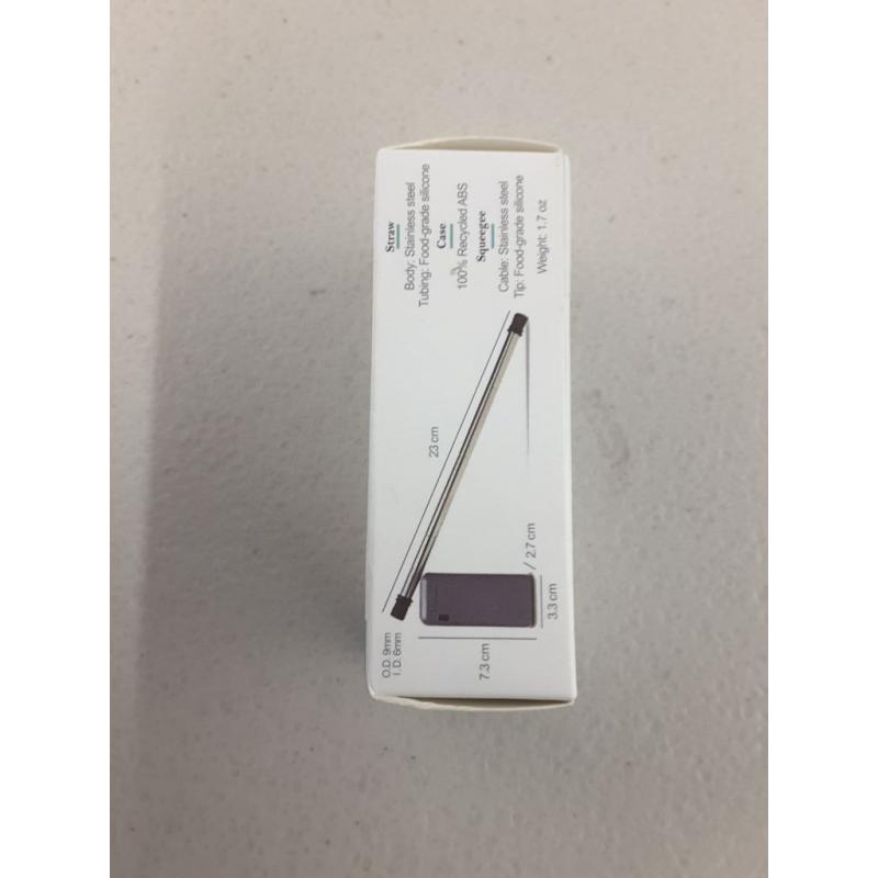 Live Green Reusable Stainless Steel Straws With Aluminum Case