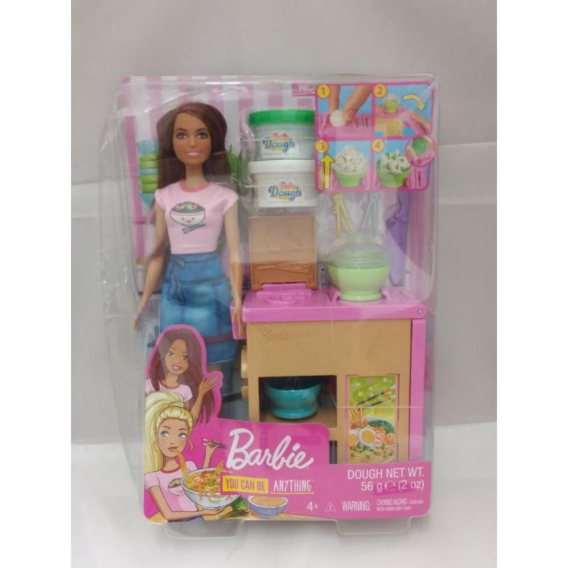 Mattel Barbie Doll and Barbie Dough Cooking Set