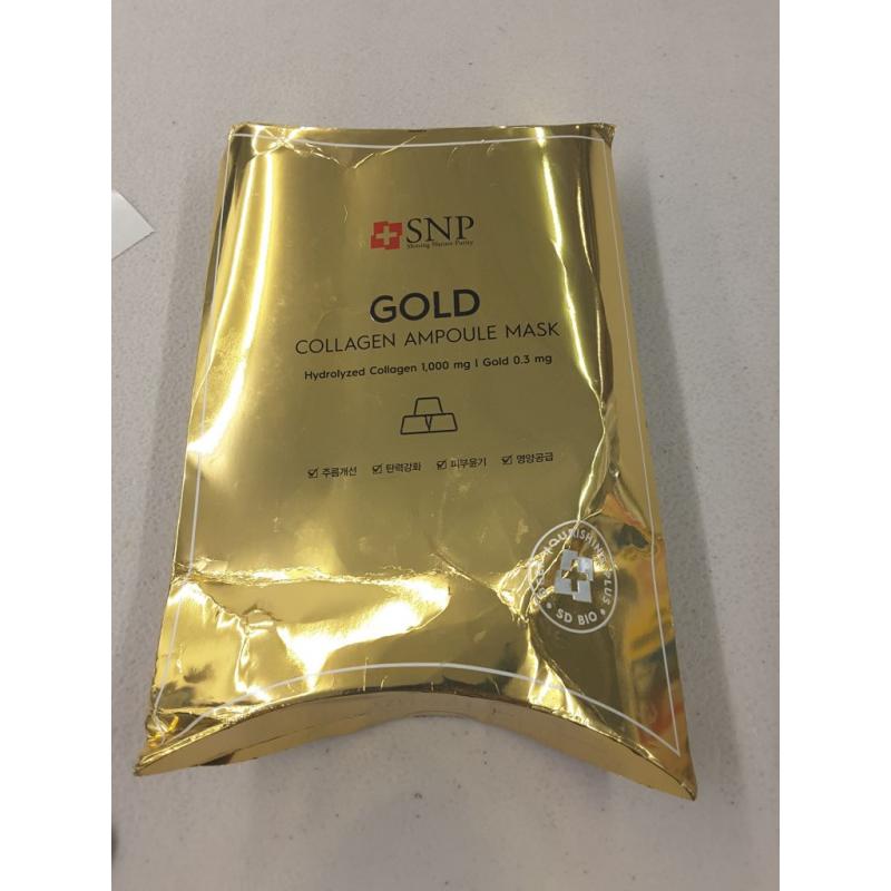 SNP Gold Collagen Ampoule Mask