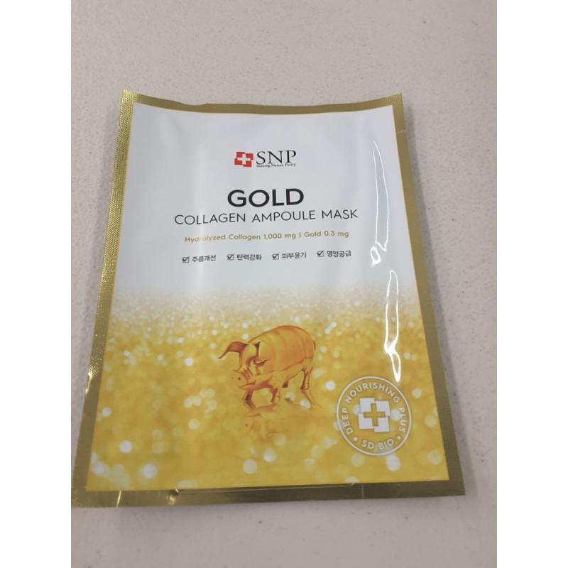 SNP Gold Collagen Ampoule Mask