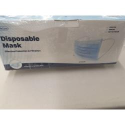 WeCare Individually Wrapped Disposable Face Masks - 50 Pack