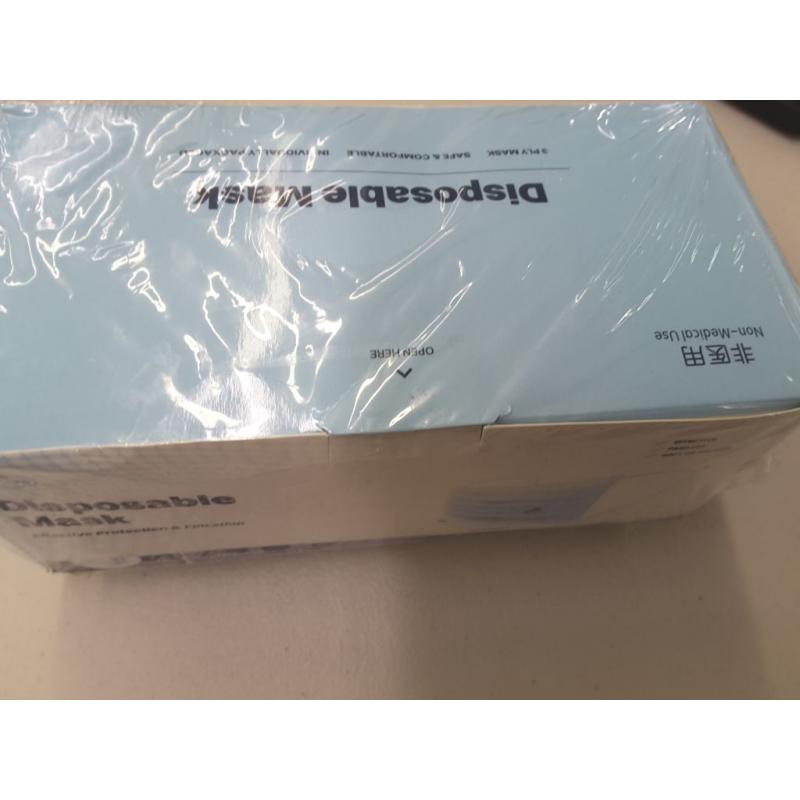 WeCare Individually Wrapped Disposable Face Masks - 50 Pack