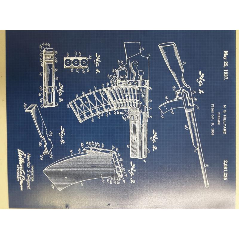 Original Remington Guns Patent Poster Prints