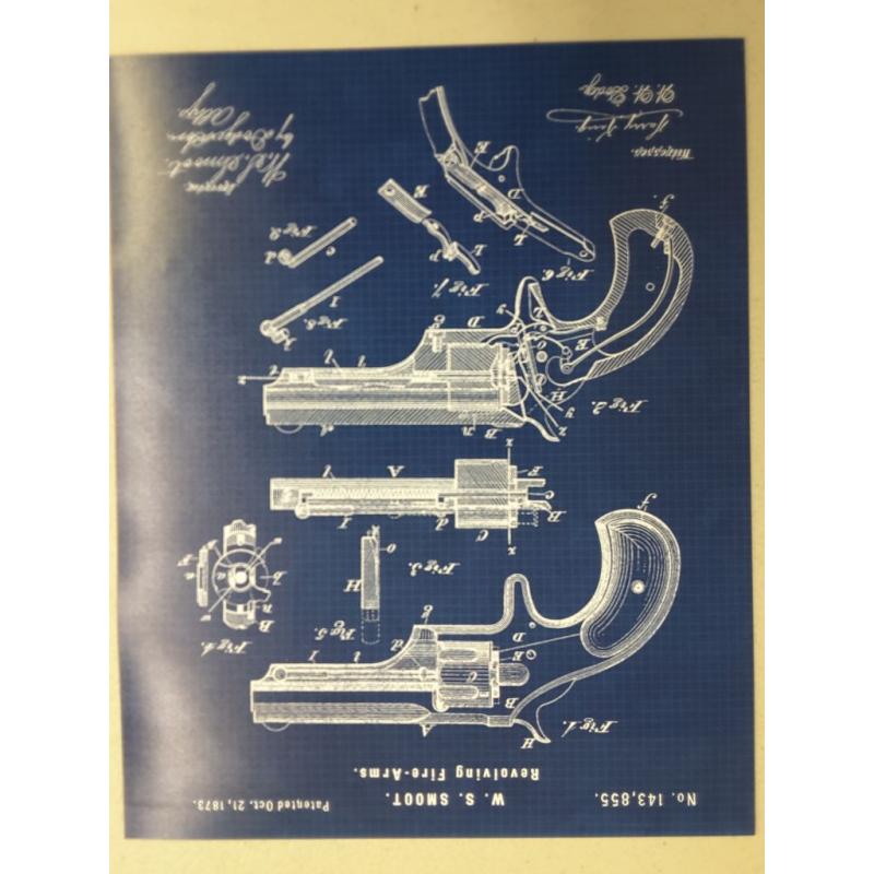 Original Remington Guns Patent Poster Prints