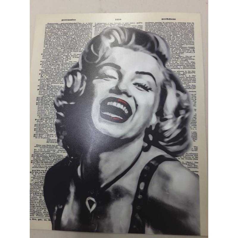 Marilyn Monroe Wall Art - Graffiti Wall Art - Banksy Poster