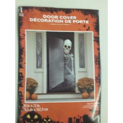 Halloween Skeleton Giant Door Cover