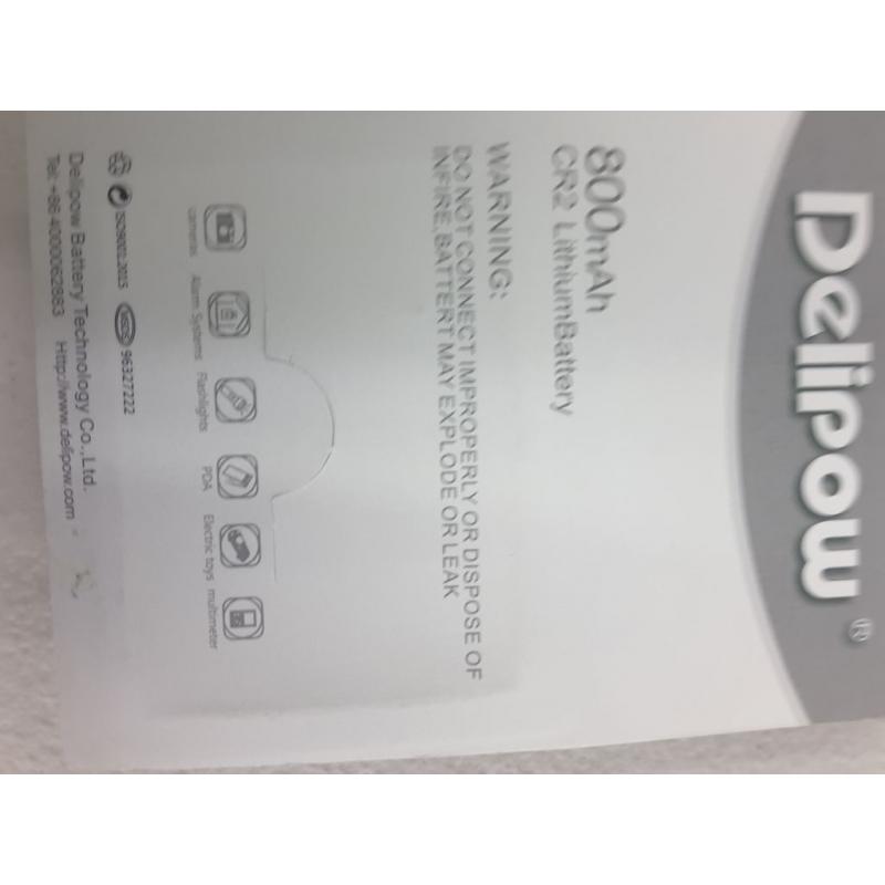 Delipow 800 CR2 Lithium Rechargeable Battery