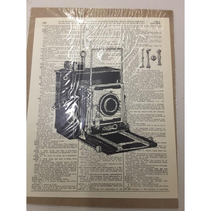 Upcycled Dictionary Art Print