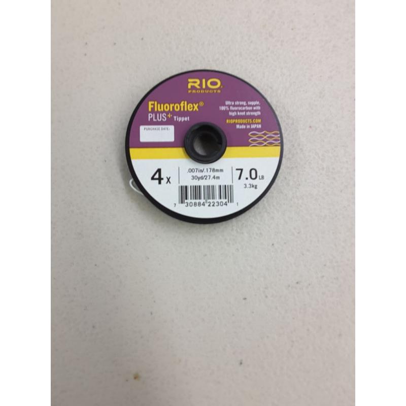 Rio Fly Fishing Tippet Plus Tippet 3 Pack 4X-6X Fishing Tackle, Clear