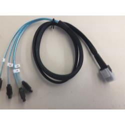 CableCreation Mini SAS 36Pin (SFF-8087) Male to 4 SATA 7Pin Female Cable, Mini SAS Host/Controller  to 4 SATA Target/Backplane, 0.5M, 1.0M