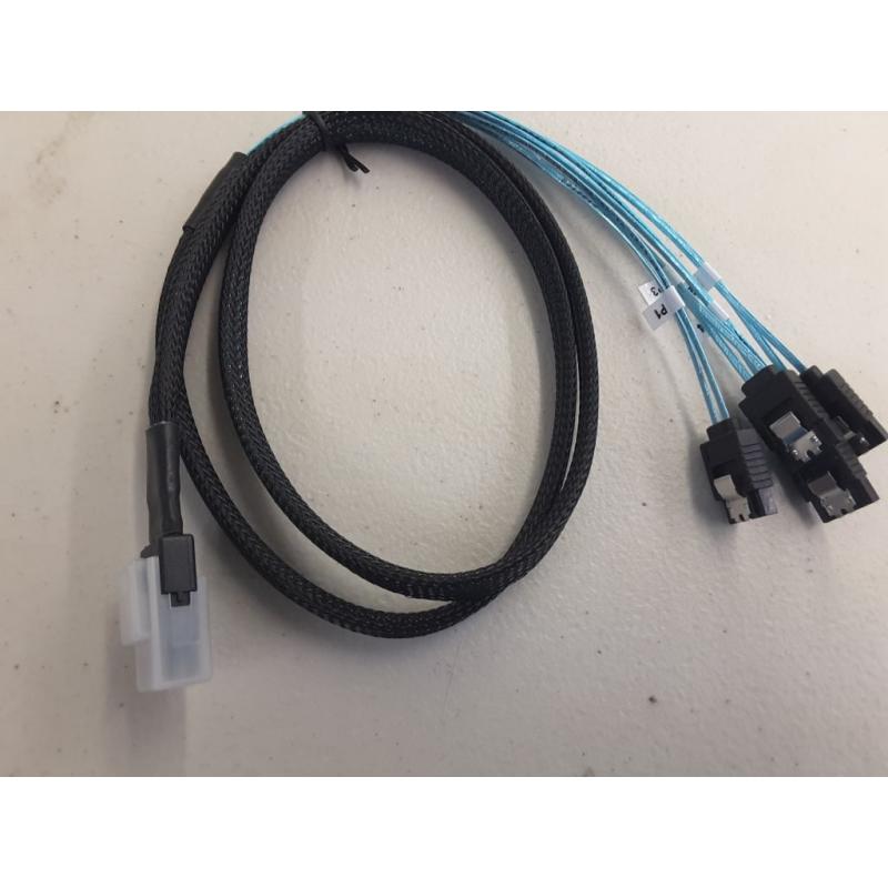 CableCreation Mini SAS 36Pin (SFF-8087) Male to 4 SATA 7Pin Female Cable, Mini SAS Host/Controller  to 4 SATA Target/Backplane, 0.5M, 1.0M