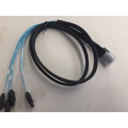 CableCreation Mini SAS 36Pin (SFF-8087) Male to 4 SATA 7Pin Female Cable, Mini SAS Host/Controller  to 4 SATA Target/Backplane, 0.5M, 1.0M