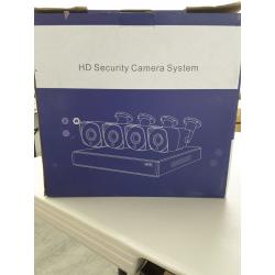 HD Security Camera System, 4 Cameras and Recorder