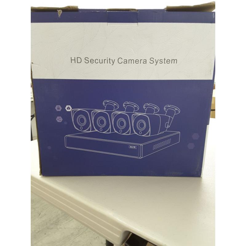 HD Security Camera System, 4 Cameras and Recorder