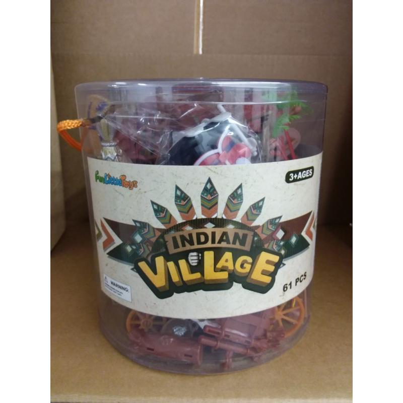 Indian Village 61 Piece Toy Set
