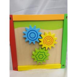 Toddler Essential Wooden 6-in-1 Play Cube Activity Center - 8