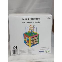 Toddler Essential Wooden 6-in-1 Play Cube Activity Center - 8
