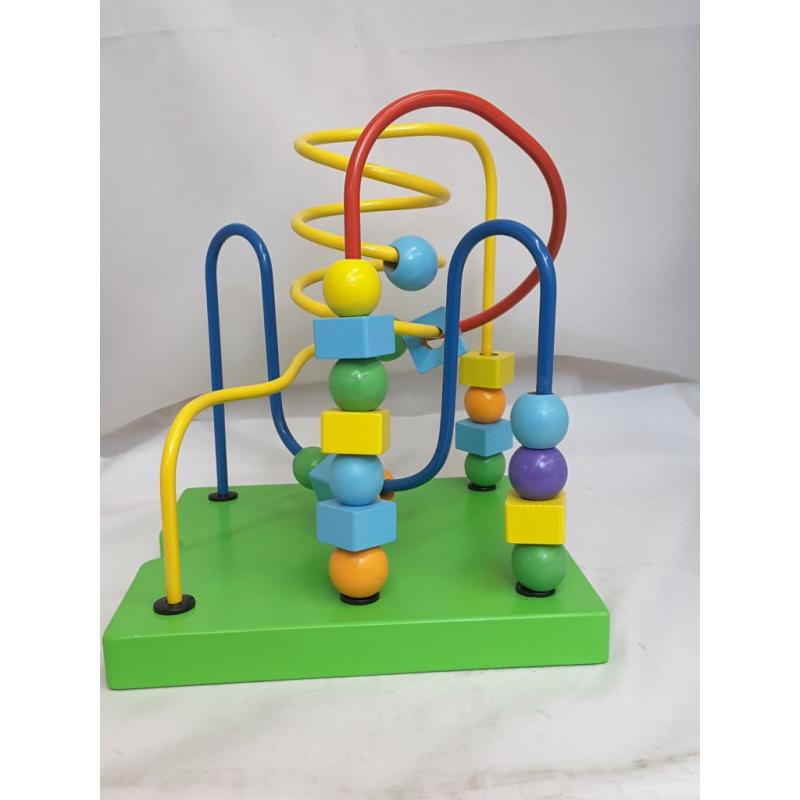 Toddler Essential Wooden 6-in-1 Play Cube Activity Center - 8