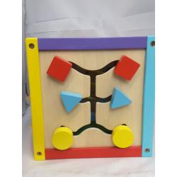 Toddler Essential Wooden 6-in-1 Play Cube Activity Center - 8