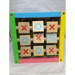 Toddler Essential Wooden 6-in-1 Play Cube Activity Center - 8