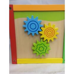 Toddler Essential Wooden 6-in-1 Play Cube Activity Center - 8