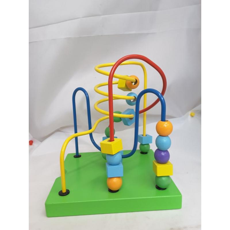 Toddler Essential Wooden 6-in-1 Play Cube Activity Center - 8